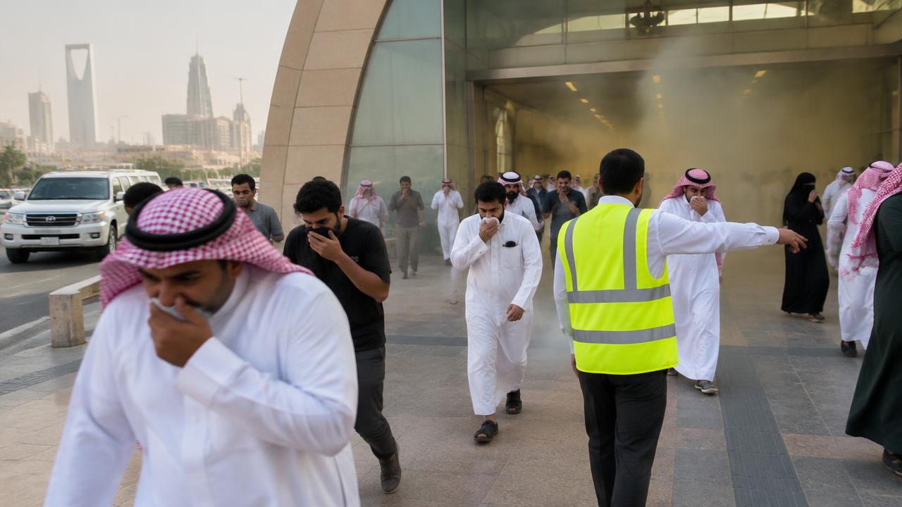 تسرب مادة كيميائية مجهولة في محطة نقل