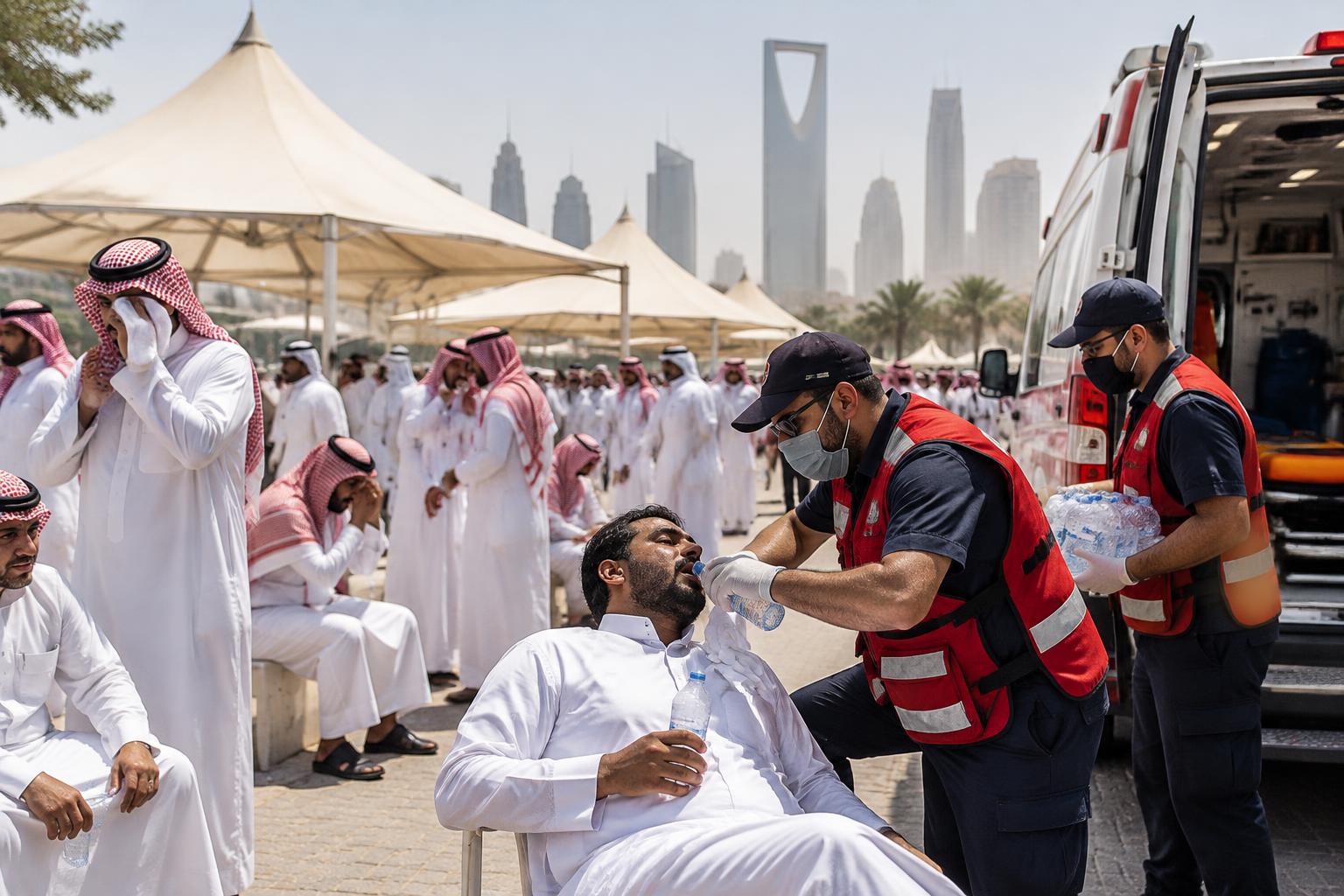 موجة حر خلال فعالية خارجية